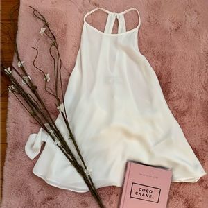 Zara TRF White Sleveless Top